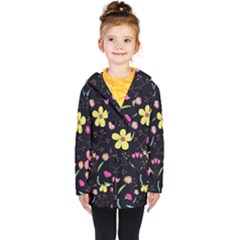 Kids  Double Breasted Button Coat 