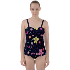 Twist Front Tankini Set 