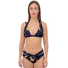 Double Strap Halter Bikini Set 