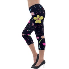 Lightweight Velour Capri Leggings  