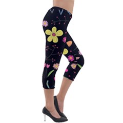 Lightweight Velour Capri Leggings  