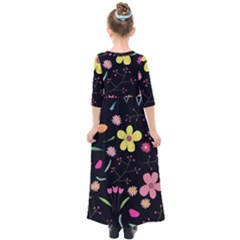 Kids  Quarter Sleeve Maxi Dress 