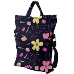 Fold Over Handle Tote Bag 