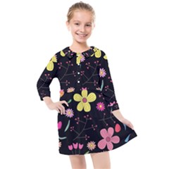 Kids  Quarter Sleeve Shirt Dress 