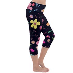 Lightweight Velour Capri Yoga Leggings 