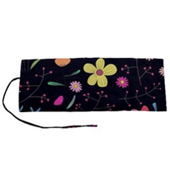 Foliage Pattern, Adorable Beautiful Roll Up Canvas Pencil Holder (S) from ArtsNow.com