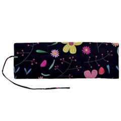 Foliage Pattern, Adorable Beautiful Roll Up Canvas Pencil Holder (M) from ArtsNow.com