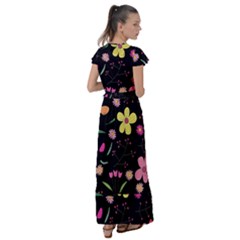 Flutter Sleeve Maxi Dress 