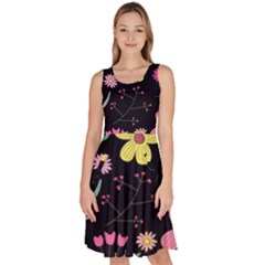 Knee Length Skater Dress With Pockets 