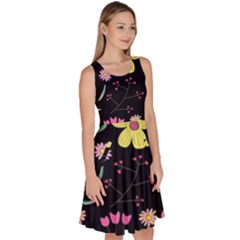 Knee Length Skater Dress With Pockets 