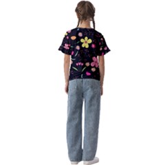 Kids  Cuff Sleeve Scrunch Bottom T-Shirt 