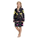 Kids  Long Sleeve Velvet Lounge Robe 