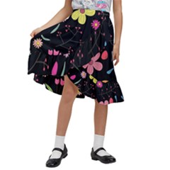 Kids  Ruffle Flared Wrap Midi Skirt 