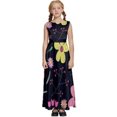 Kids  Satin Sleeveless Maxi Dress 