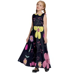 Kids  Satin Sleeveless Maxi Dress 