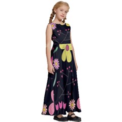 Kids  Satin Sleeveless Maxi Dress 