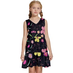 Kids  Sleeveless Tiered Mini Dress 