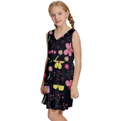 Kids  Sleeveless Tiered Mini Dress 