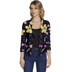 Women s Casual 3/4 Sleeve Spring Jacket 