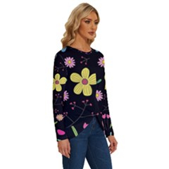 Long Sleeve Crew Neck Pullover Top 