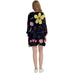 Open Front 3/4 Sleeve Batwing Chiffon Cardigan Kimono 