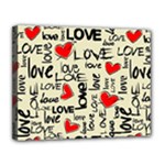 Love Abstract Background Love Textures Canvas 14  x 11  (Stretched)