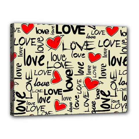 Love Abstract Background Love Textures Canvas 16  x 12  (Stretched) from ArtsNow.com