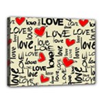 Love Abstract Background Love Textures Canvas 16  x 12  (Stretched)