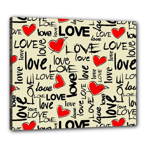 Love Abstract Background Love Textures Canvas 24  x 20  (Stretched) from ArtsNow.com