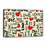 Love Abstract Background Love Textures Canvas 18  x 12  (Stretched)