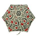 Love Abstract Background Love Textures Mini Folding Umbrellas