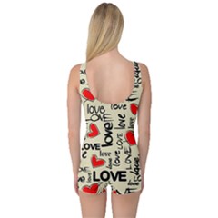 One Piece Boyleg Swimsuit 