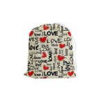 Love Abstract Background Love Textures Drawstring Pouch (Medium)