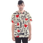 Love Abstract Background Love Textures Men s Sport Mesh T-Shirt