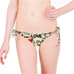 Love Abstract Background Love Textures Bikini Bottoms