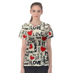 Love Abstract Background Love Textures Women s Sport Mesh T-Shirt