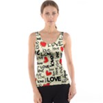 Love Abstract Background Love Textures Women s Basic Tank Top