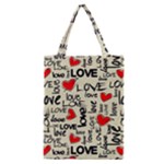 Love Abstract Background Love Textures Classic Tote Bag