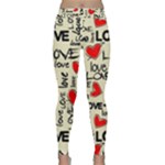 Love Abstract Background Love Textures Classic Yoga Leggings