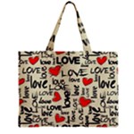 Love Abstract Background Love Textures Zipper Mini Tote Bag