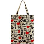 Love Abstract Background Love Textures Zipper Classic Tote Bag