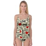 Love Abstract Background Love Textures Camisole Leotard 