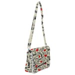 Love Abstract Background Love Textures Shoulder Bag with Back Zipper