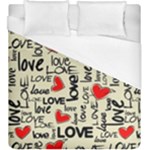 Love Abstract Background Love Textures Duvet Cover (King Size)