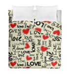 Love Abstract Background Love Textures Duvet Cover Double Side (Full/ Double Size)