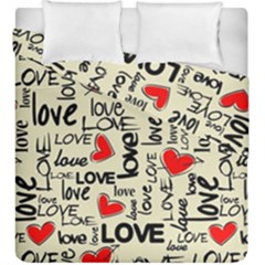 Love Abstract Background Love Textures Duvet Cover Double Side (King Size) from ArtsNow.com