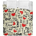 Love Abstract Background Love Textures Duvet Cover Double Side (California King Size)