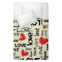 Love Abstract Background Love Textures Duvet Cover Double Side (Single Size) from ArtsNow.com