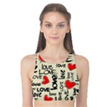 Love Abstract Background Love Textures Tank Bikini Top