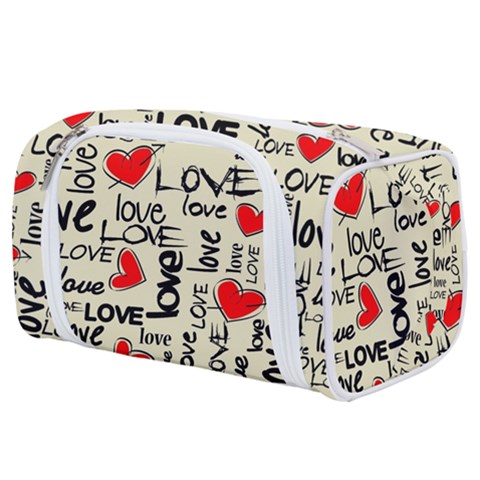 Love Abstract Background Love Textures Toiletries Pouch from ArtsNow.com